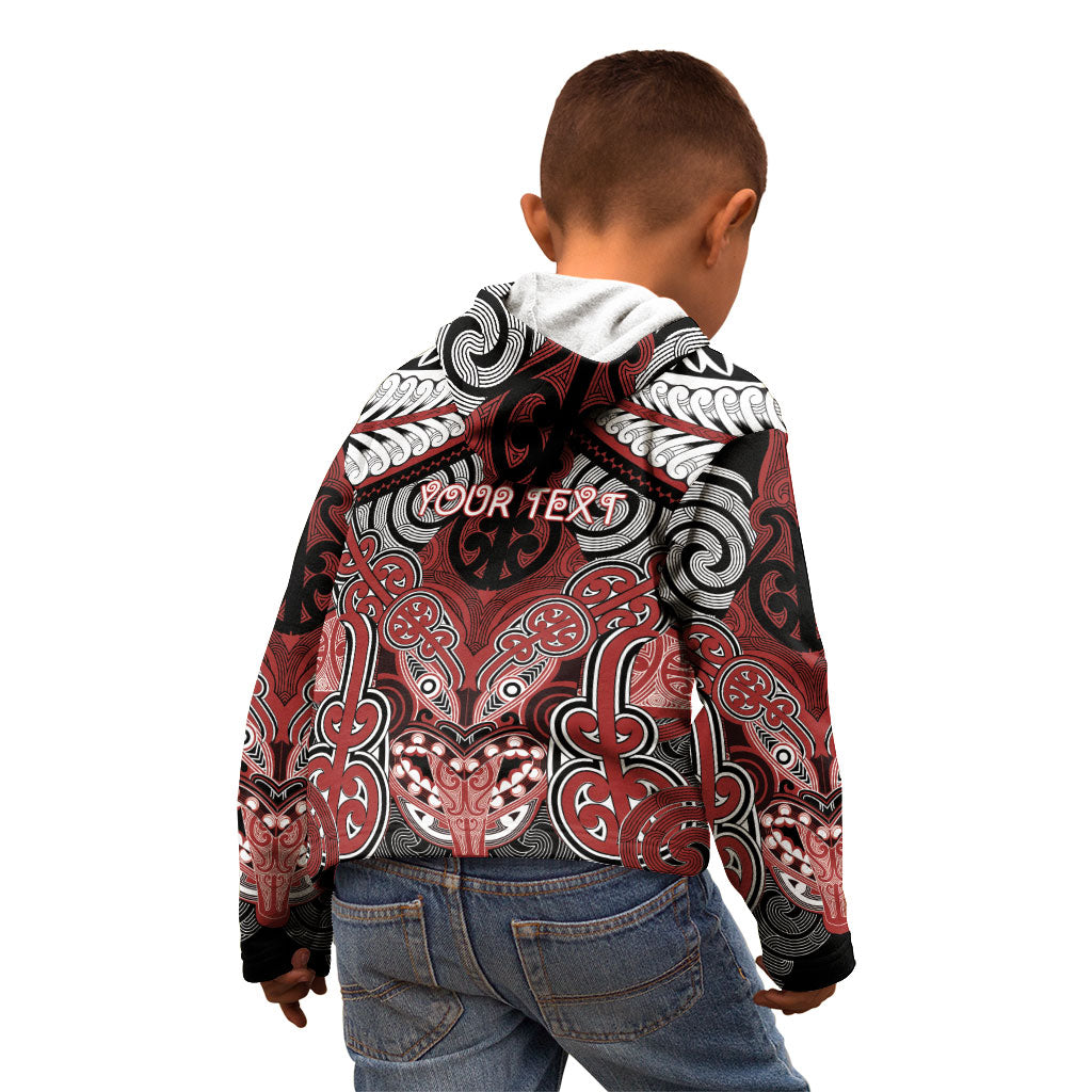 Aotearoa Iwi Ngapuhi Personalised Kid Hoodie Maori Kowhaiwhai Pattern LT19 - Polynesian Pride