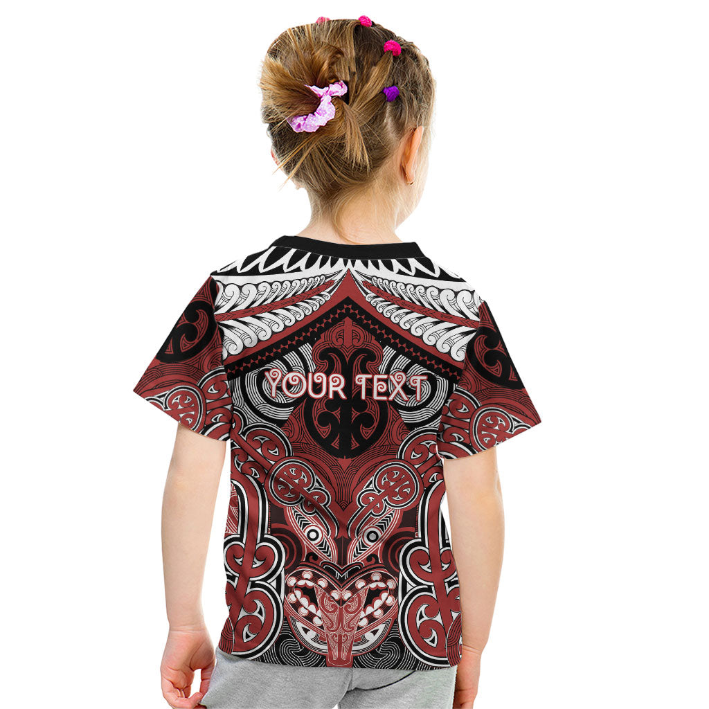 Aotearoa Iwi Ngapuhi Personalised Kid T Shirt Maori Kowhaiwhai Pattern LT19 - Polynesian Pride