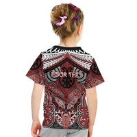 Aotearoa Iwi Ngapuhi Personalised Kid T Shirt Maori Kowhaiwhai Pattern LT19 - Polynesian Pride