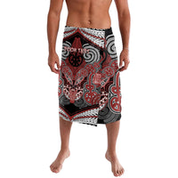 Aotearoa Iwi Ngapuhi Personalised Lavalava Maori Kowhaiwhai Pattern LT19 Red - Polynesian Pride