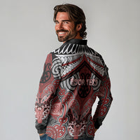 Aotearoa Iwi Ngapuhi Personalised Long Sleeve Polo Shirt Maori Kowhaiwhai Pattern LT19 - Polynesian Pride