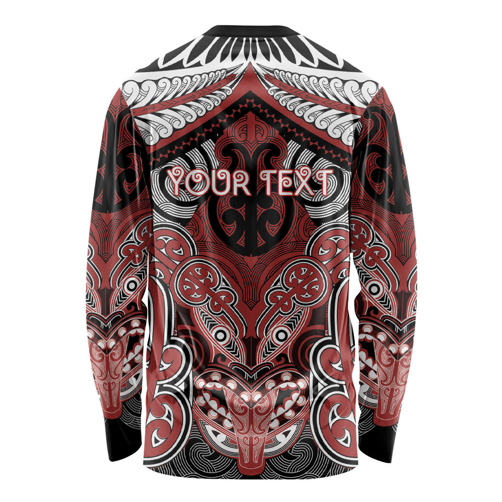 Aotearoa Iwi Ngapuhi Personalised Long Sleeve Shirt Maori Kowhaiwhai Pattern LT19 - Polynesian Pride