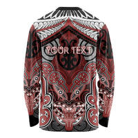 Aotearoa Iwi Ngapuhi Personalised Long Sleeve Shirt Maori Kowhaiwhai Pattern LT19 - Polynesian Pride