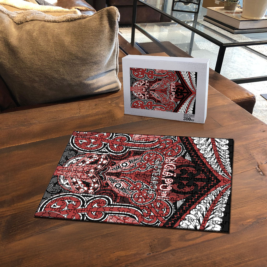 Aotearoa Iwi Ngapuhi Puzzle Maori Kowhaiwhai Pattern LT19 - Polynesian Pride