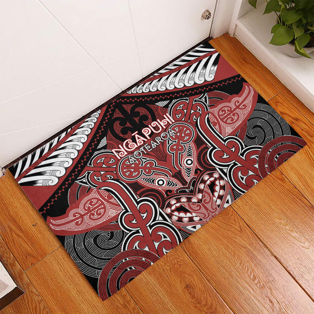 Aotearoa Iwi Ngapuhi Rubber Doormat Maori Kowhaiwhai Pattern LT19 - Polynesian Pride