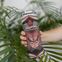 Aotearoa Iwi Ngapuhi Personalised Skinny Tumbler Maori Kowhaiwhai Pattern LT19 - Polynesian Pride