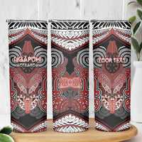 Aotearoa Iwi Ngapuhi Personalised Skinny Tumbler Maori Kowhaiwhai Pattern LT19 - Polynesian Pride