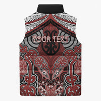 Aotearoa Iwi Ngapuhi Personalised Sleeveless Puffer Jacket Maori Kowhaiwhai Pattern LT19 - Polynesian Pride