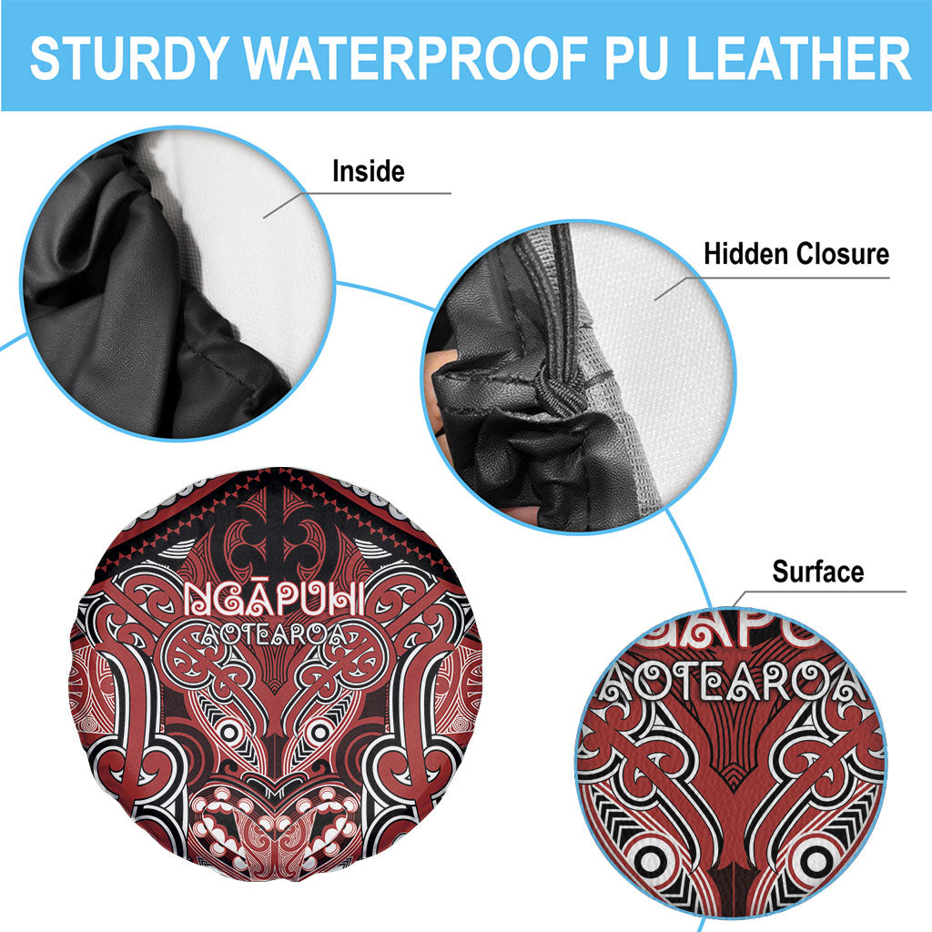 Aotearoa Iwi Ngapuhi Spare Tire Cover Maori Kowhaiwhai Pattern LT19 - Polynesian Pride
