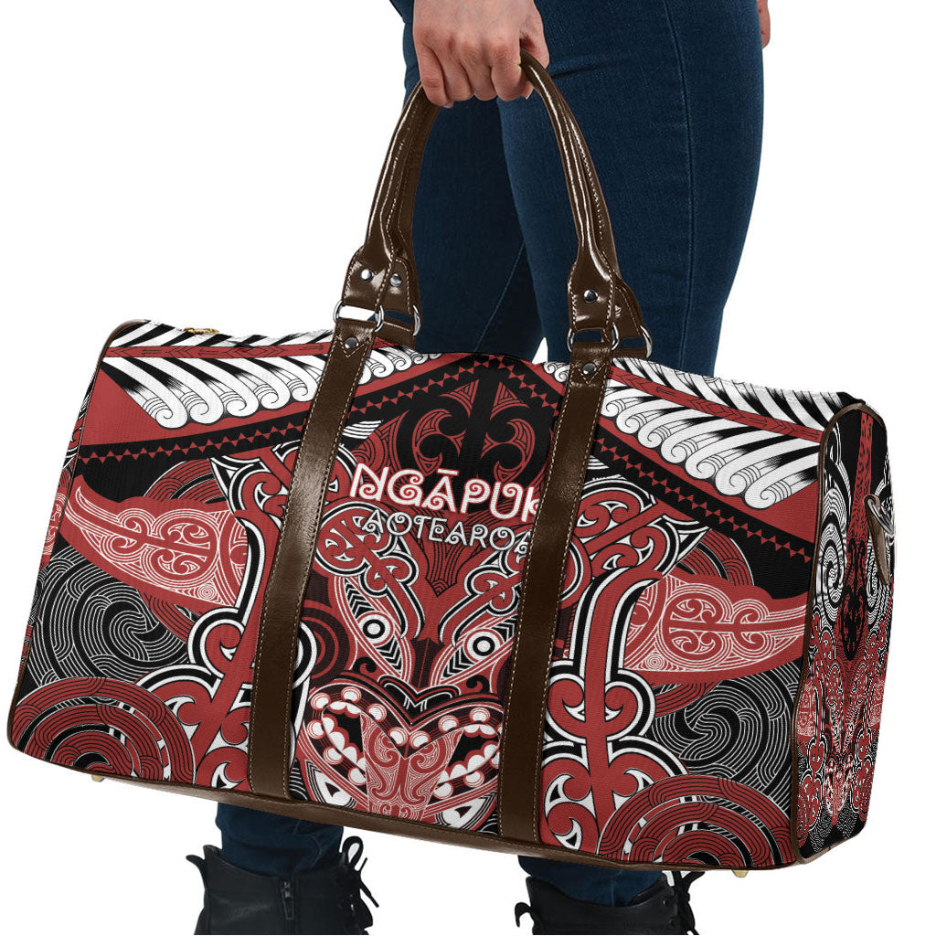 Aotearoa Iwi Ngapuhi Travel Bag Maori Kowhaiwhai Pattern LT19 - Polynesian Pride