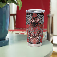 Aotearoa Iwi Ngapuhi Personalised Tumbler Cup Maori Kowhaiwhai Pattern LT19 - Polynesian Pride