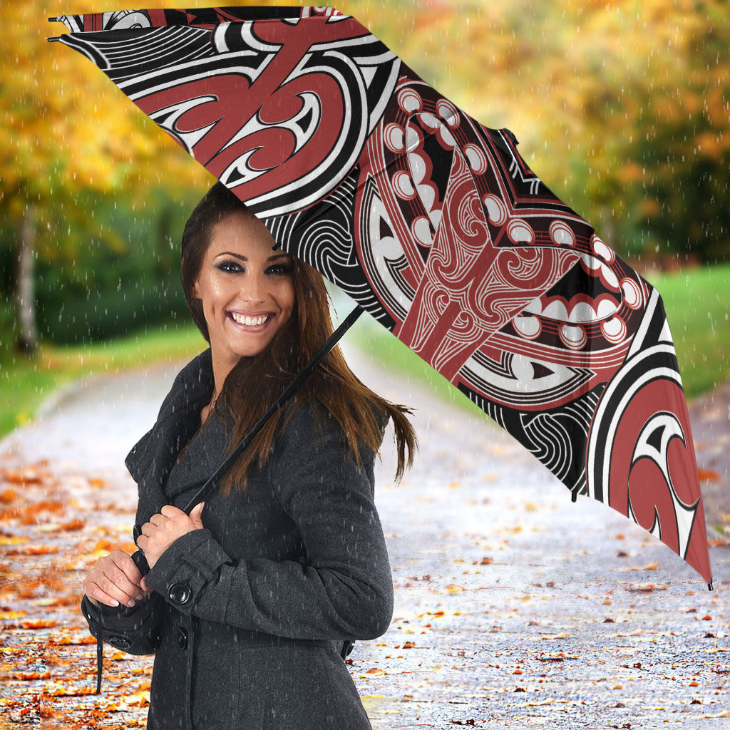 Aotearoa Iwi Ngapuhi Umbrella Maori Kowhaiwhai Pattern LT19 - Polynesian Pride