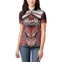 Aotearoa Iwi Ngapuhi Personalised Women Polo Shirt Maori Kowhaiwhai Pattern LT19 - Polynesian Pride