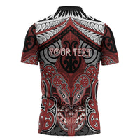 Aotearoa Iwi Ngapuhi Personalised Zipper Polo Shirt Maori Kowhaiwhai Pattern LT19 - Polynesian Pride