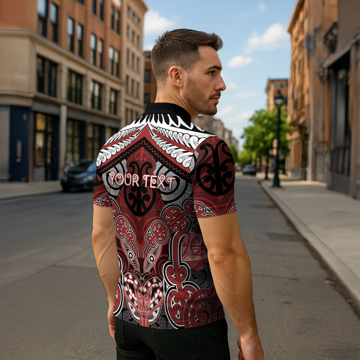 Aotearoa Iwi Ngapuhi Personalised Zipper Polo Shirt Maori Kowhaiwhai Pattern LT19 - Polynesian Pride