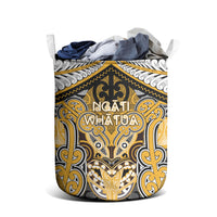 Aotearoa Iwi Ngati Whatua Laundry Basket Maori Kowhaiwhai Pattern LT19 - Polynesian Pride