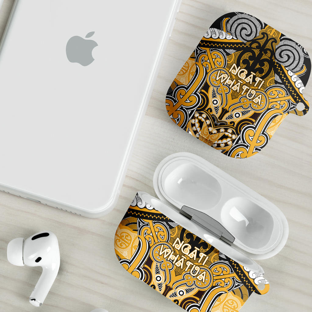 Aotearoa Iwi Ngati Whatua AirPods Case Maori Kowhaiwhai Pattern LT19 - Polynesian Pride