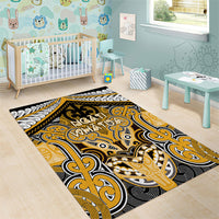 Aotearoa Iwi Ngati Whatua Area Rug Maori Kowhaiwhai Pattern LT19 - Polynesian Pride