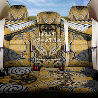Aotearoa Iwi Ngati Whatua Back Car Seat Cover Maori Kowhaiwhai Pattern LT19 One Size Yellow - Polynesian Pride
