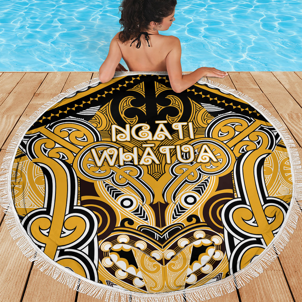 Aotearoa Iwi Ngati Whatua Beach Blanket Maori Kowhaiwhai Pattern LT19 - Polynesian Pride