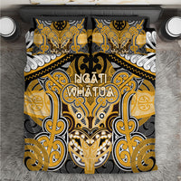 Aotearoa Iwi Ngati Whatua Bedding Set Maori Kowhaiwhai Pattern LT19 Yellow - Polynesian Pride