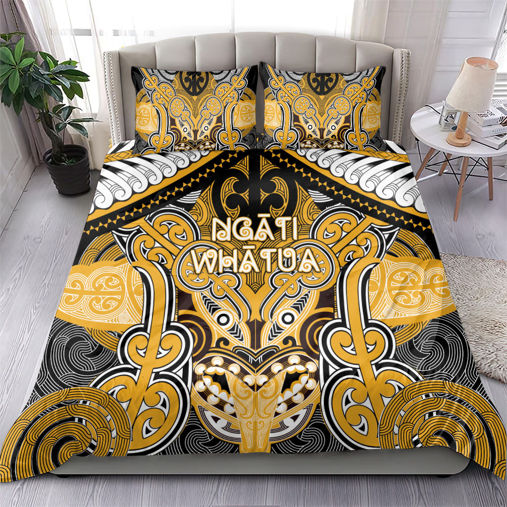 Aotearoa Iwi Ngati Whatua Bedding Set Maori Kowhaiwhai Pattern LT19 - Polynesian Pride