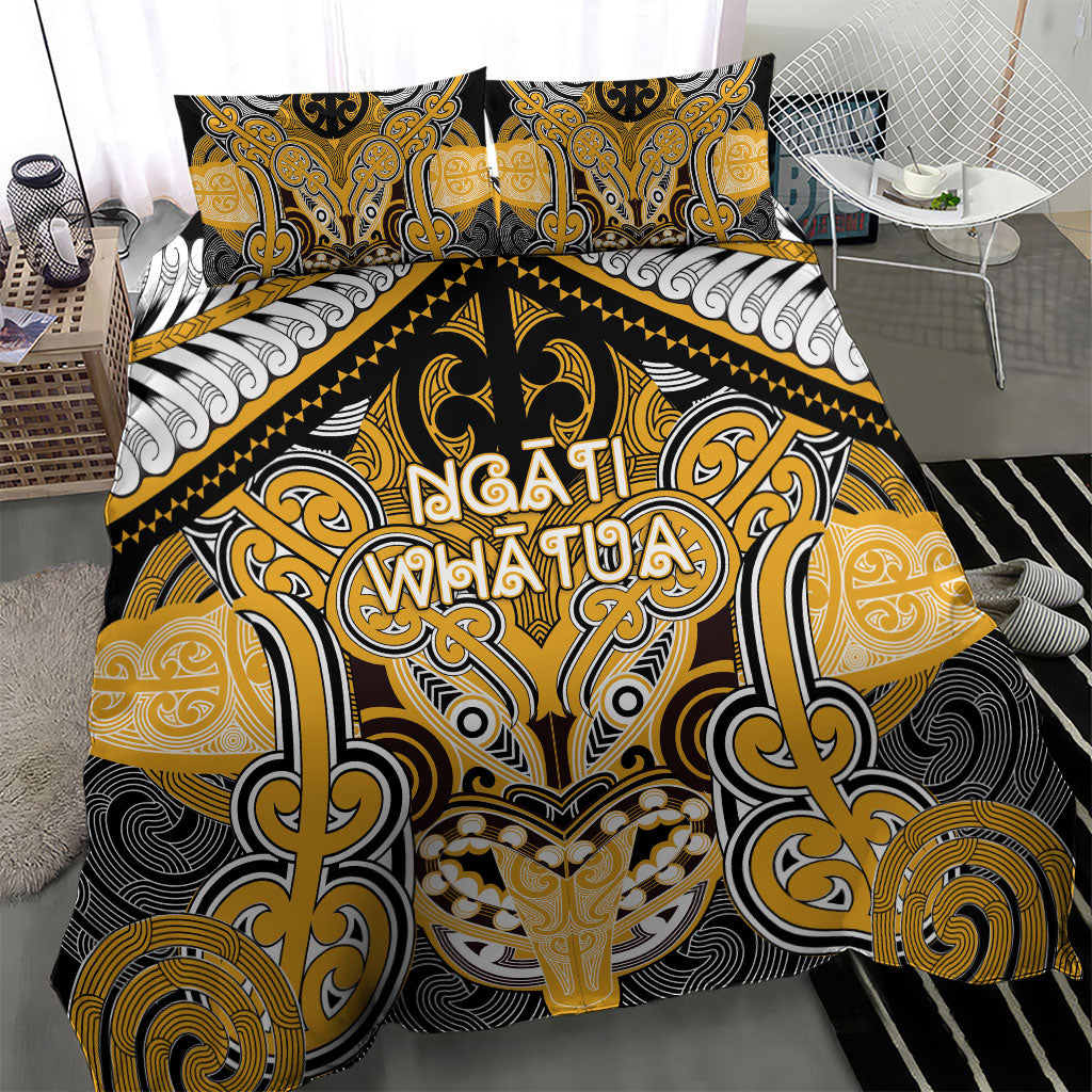 Aotearoa Iwi Ngati Whatua Bedding Set Maori Kowhaiwhai Pattern LT19 - Polynesian Pride