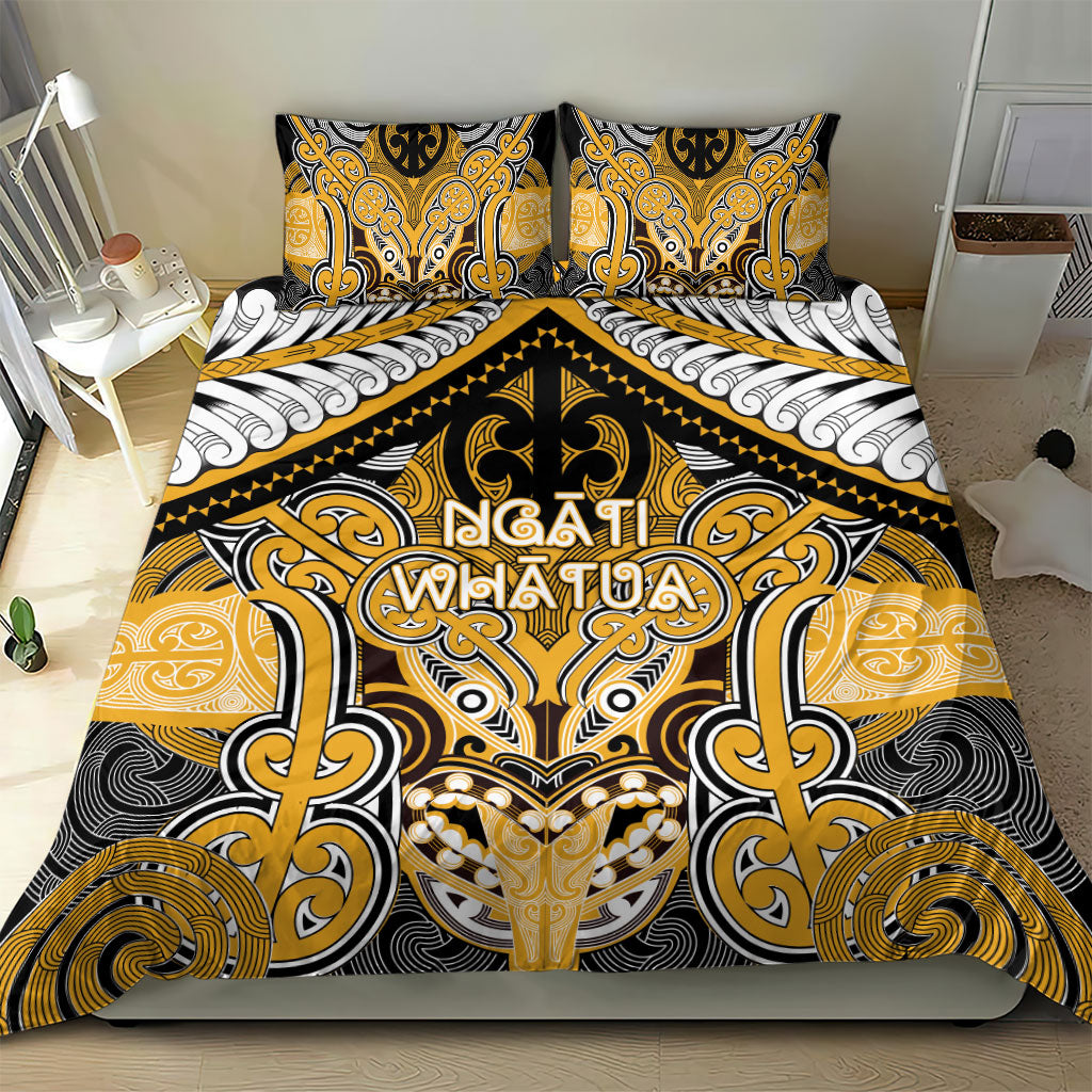 Aotearoa Iwi Ngati Whatua Bedding Set Maori Kowhaiwhai Pattern LT19 - Polynesian Pride