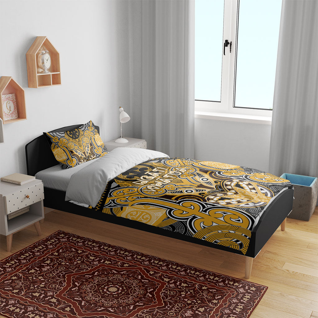 Aotearoa Iwi Ngati Whatua Bedding Set Maori Kowhaiwhai Pattern LT19 - Polynesian Pride