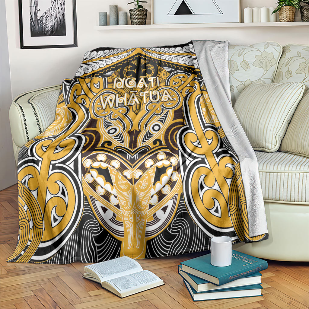Aotearoa Iwi Ngati Whatua Blanket Maori Kowhaiwhai Pattern LT19 Yellow - Polynesian Pride