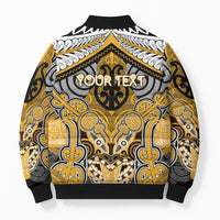 Aotearoa Iwi Ngati Whatua Personalised Bomber Puffer Jacket Maori Kowhaiwhai Pattern LT19 - Polynesian Pride