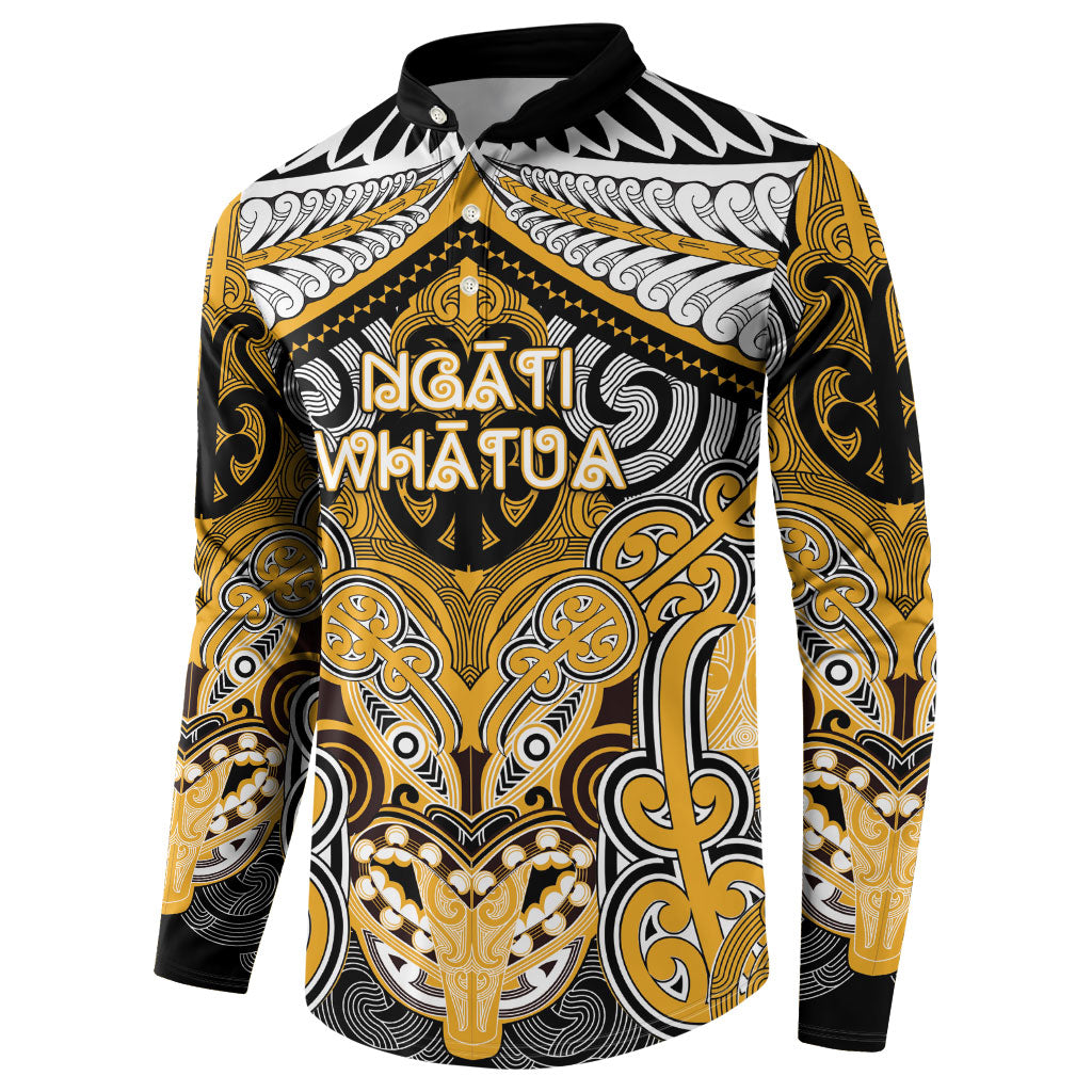 Aotearoa Iwi Ngati Whatua Personalised Button Sweatshirt Maori Kowhaiwhai Pattern LT19 - Polynesian Pride