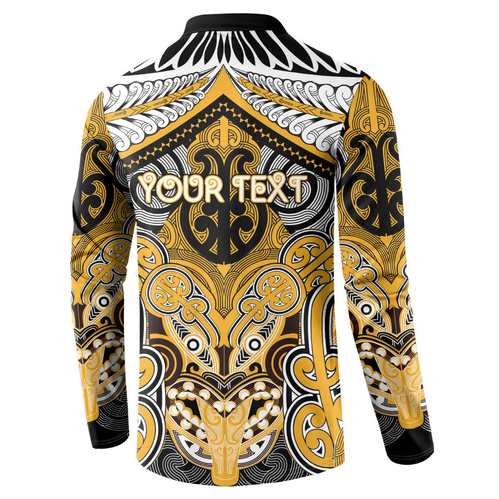 Aotearoa Iwi Ngati Whatua Personalised Button Sweatshirt Maori Kowhaiwhai Pattern LT19 - Polynesian Pride