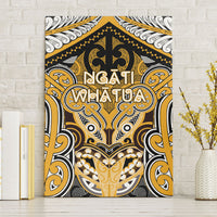 Aotearoa Iwi Ngati Whatua Canvas Wall Art Maori Kowhaiwhai Pattern LT19 Without Frame Yellow - Polynesian Pride
