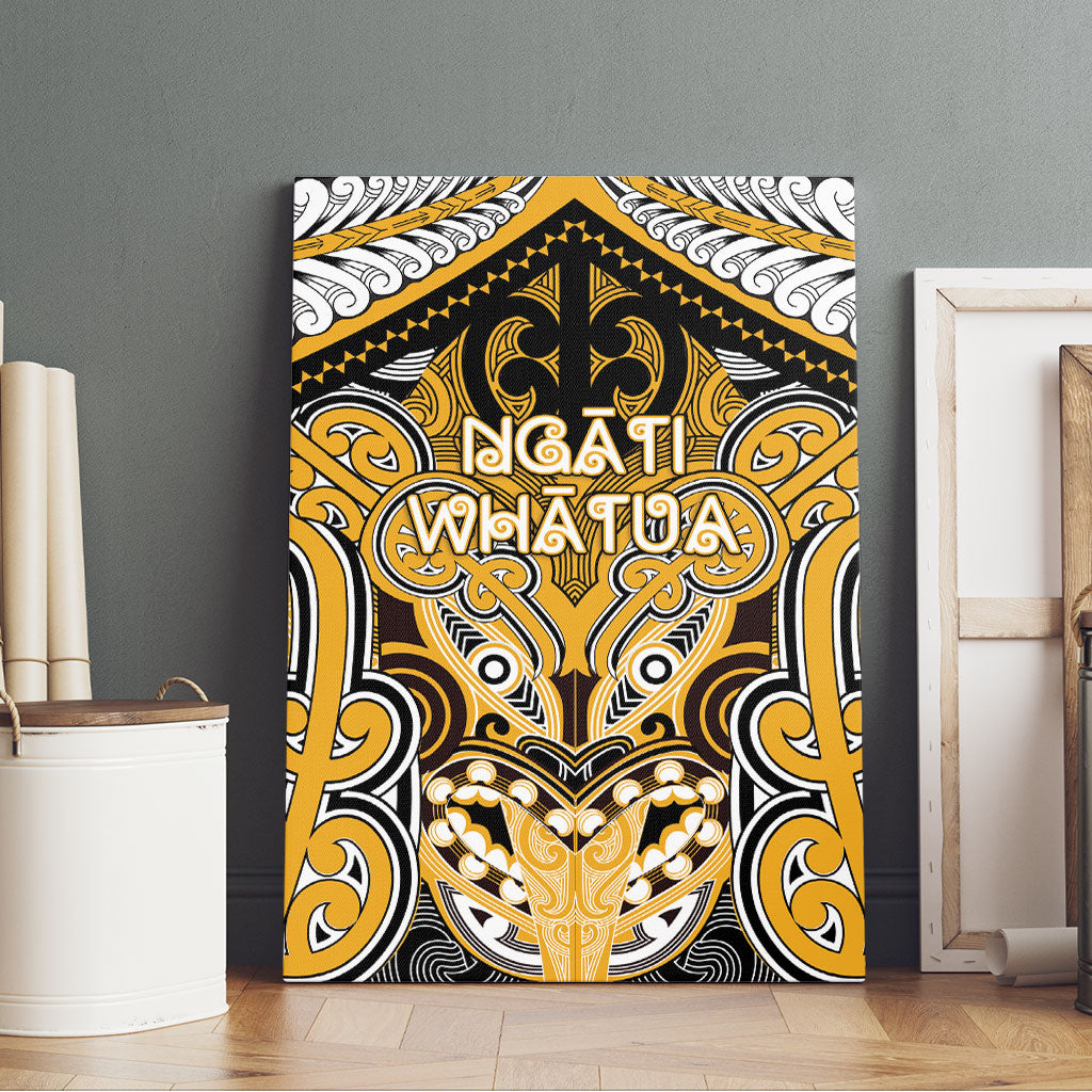 Aotearoa Iwi Ngati Whatua Canvas Wall Art Maori Kowhaiwhai Pattern LT19 - Polynesian Pride