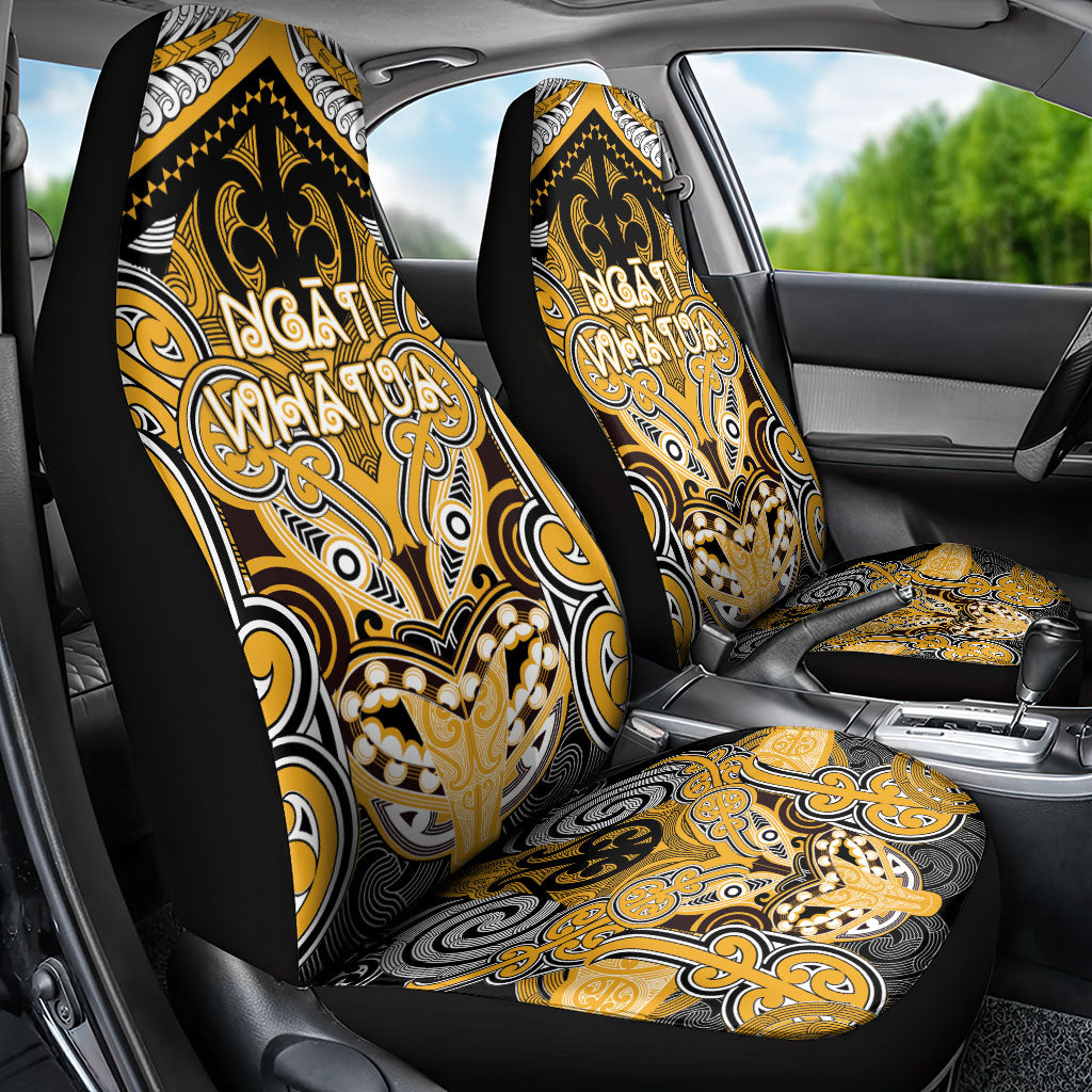 Aotearoa Iwi Ngati Whatua Car Seat Cover Maori Kowhaiwhai Pattern LT19 - Polynesian Pride