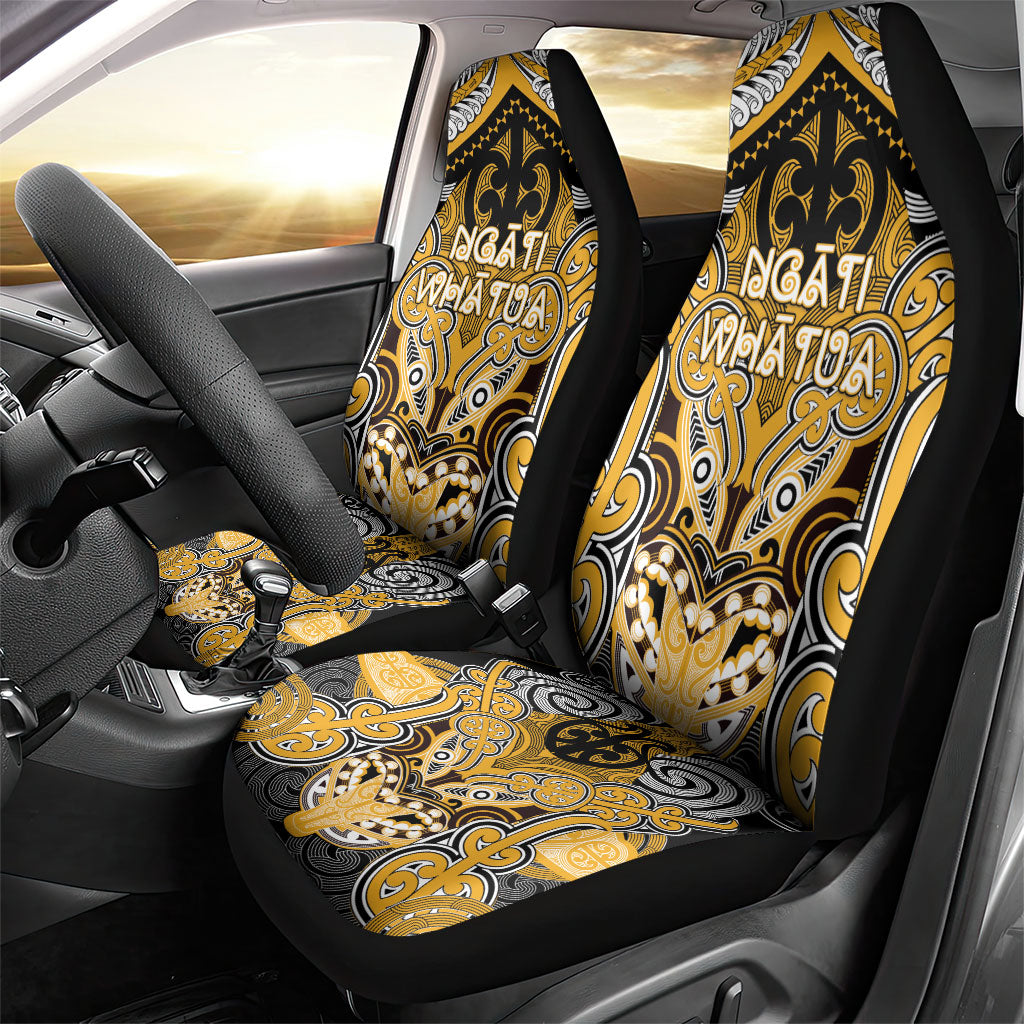 Aotearoa Iwi Ngati Whatua Car Seat Cover Maori Kowhaiwhai Pattern LT19 - Polynesian Pride