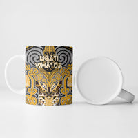 Aotearoa Iwi Ngati Whatua Personalised Ceramic Mug Maori Kowhaiwhai Pattern LT19 - Polynesian Pride