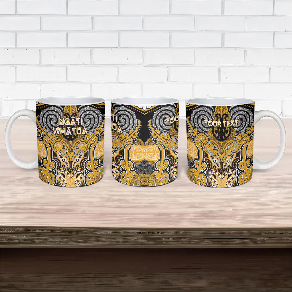 Aotearoa Iwi Ngati Whatua Personalised Ceramic Mug Maori Kowhaiwhai Pattern LT19 - Polynesian Pride
