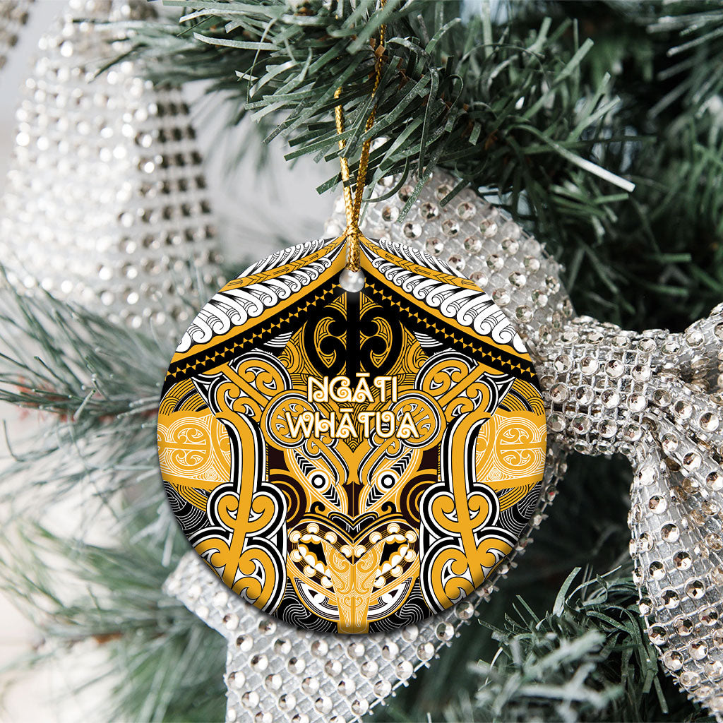 Aotearoa Iwi Ngati Whatua Personalised Ceramic Ornament Maori Kowhaiwhai Pattern LT19 - Polynesian Pride