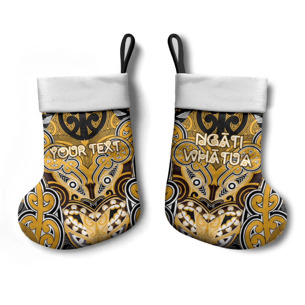 Aotearoa Iwi Ngati Whatua Personalised Christmas Stocking Maori Kowhaiwhai Pattern LT19 - Polynesian Pride