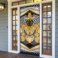 Aotearoa Iwi Ngati Whatua Personalised Door Cover Maori Kowhaiwhai Pattern LT19 - Polynesian Pride