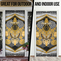Aotearoa Iwi Ngati Whatua Personalised Door Cover Maori Kowhaiwhai Pattern LT19 - Polynesian Pride