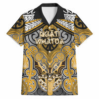Aotearoa Iwi Ngati Whatua Personalised Hawaiian Shirt Maori Kowhaiwhai Pattern LT19 Yellow - Polynesian Pride