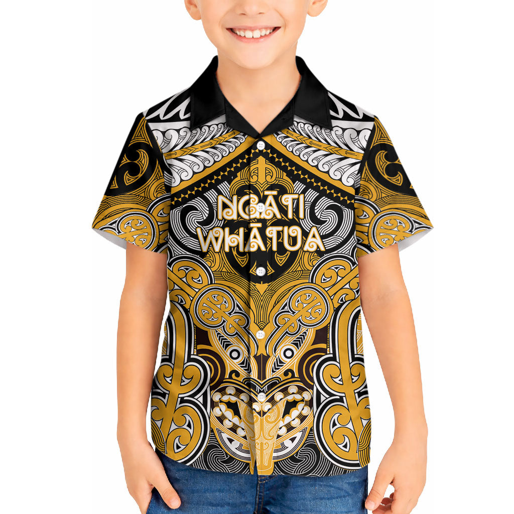 Aotearoa Iwi Ngati Whatua Personalised Hawaiian Shirt Maori Kowhaiwhai Pattern LT19 - Polynesian Pride