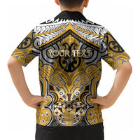 Aotearoa Iwi Ngati Whatua Personalised Kid Hawaiian Shirt Maori Kowhaiwhai Pattern LT19 - Polynesian Pride