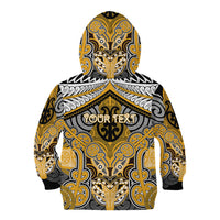 Aotearoa Iwi Ngati Whatua Personalised Kid Hoodie Maori Kowhaiwhai Pattern LT19 - Polynesian Pride