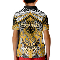 Aotearoa Iwi Ngati Whatua Personalised Kid Polo Shirt Maori Kowhaiwhai Pattern LT19 - Polynesian Pride