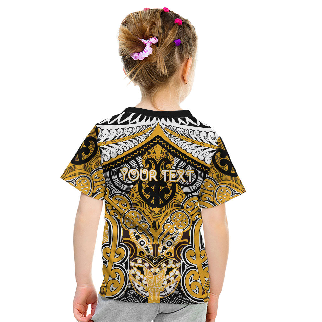 Aotearoa Iwi Ngati Whatua Personalised Kid T Shirt Maori Kowhaiwhai Pattern LT19 - Polynesian Pride