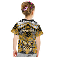 Aotearoa Iwi Ngati Whatua Personalised Kid T Shirt Maori Kowhaiwhai Pattern LT19 - Polynesian Pride